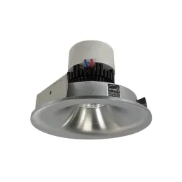 Nora Lighting 4" Pearl LED Retrofit Downlight - Round Bullnose - 800 Lumens - Dim to Warm - Natural Metal
