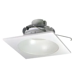 Nora Lighting 6" 12W Cobalt Square LED Retrofit Downlight - 3000K - 1,000 Lumens - 120V - White Trim / Round Reflector
