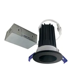 Nora Lighting 2" M2 Round LED Downlight - 850 Lumens - 10W - 3000K - 120V - Matte Black