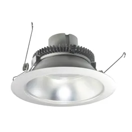 Nora Lighting 6" Cobalt Click Round LED Retrofit Downlight - Dim to Warm - Silver / White - 750 Lumens - 120V
