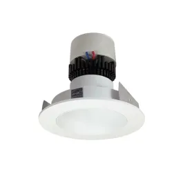 Nora Lighting 4" Pearl LED Retrofit Downlight - Round Deep Regressed - 900 Lumens - Dim to Warm - Matte Powder White