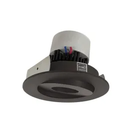 Nora Lighting 4" Pearl LED Retrofit Downlight - Round Gimbal - 800 Lumens - Dim to Warm - Bronze