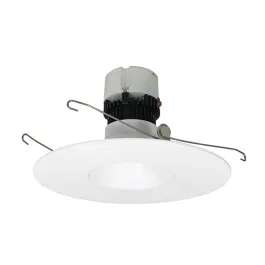 Nora Lighting 5"/6" Pearl LED Retrofit Downlight - Dim to Warm - 900 Lumens - Matte Powder White