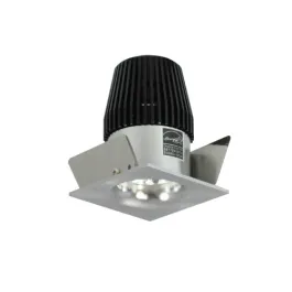 Nora Lighting 1" Iolite LED Downlight - Square Bullnose - Comfort Dim - Natural Metal