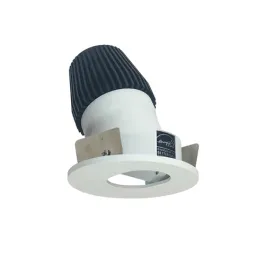 Nora Lighting 1" Iolite LED Downlight - Round Adjustable Slot - Comfort Dim - Matte Powder White