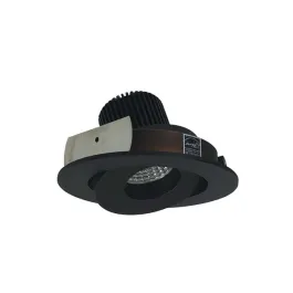 Nora Lighting 4" Iolite LED Downlight - Round Gimbal - 800 Lumens - Comfort Dim - Bronze