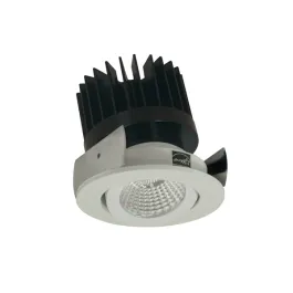 Nora Lighting 2" Iolite LED Downlight - Round Adjustable Gimbal - 1500 / 2000 / 2500 Lumens - 3000K - White