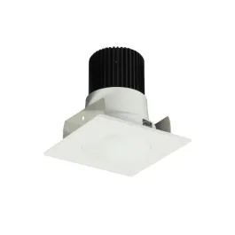 Nora Lighting 2" Iolite LED Downlight - Square Reflector with Round Aperture - 1000 Lumens - 3000K - Matte Powder White