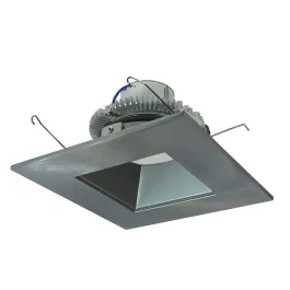 Nora Lighting 6" Cobalt Click Square LED Retrofit Downlight - Dim to Warm - Natural Metal - 750 Lumens - 120V