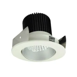 Nora Lighting 2" Iolite LED Downlight - Round Adjustable Cone - 1000 Lumens - 3000K - Haze / White
