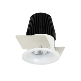 Nora Lighting 1" Iolite LED Downlight - Round Bullnose - Dim to Warm - Matte Powder White