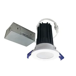 Nora Lighting 2" M2 Round LED Downlight - 850 Lumens - 10W - 3000K - 120V - Matte Powder White