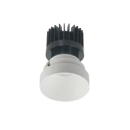 Nora Lighting 4" Iolite LED Downlight - Round Trimless - 1500 / 2000 / 2500 Lumens - 2700K - Matte Powder White