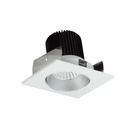 Nora Lighting 2" Iolite LED Downlight - Square Adjustable Cone - 800 Lumens - Comfort Dim - Haze / Matte Powder White
