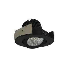 Nora Lighting 2" Iolite LED Downlight - Round Adjustable Gimbal - 1000 Lumens - 2700K - Black