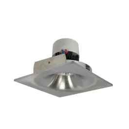 Nora Lighting 4" Pearl LED Retrofit Downlight - Square Bullnose - 950 Lumens - Dim to Warm - Natural Metal