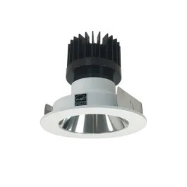 Nora Lighting 4" Iolite LED Downlight - Round Deep Reflector - 1500 / 2000 / 2500 Lumens - 3000K - Specular Clear / Matte Powder White