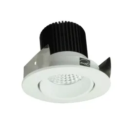 Nora Lighting 2" Iolite LED Downlight - Round Adjustable Cone - 1000 Lumens - 5000K - Matte Powder White