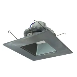 Nora Lighting 6" 12W Cobalt Square LED Retrofit Downlight - 3500K - 1,000 Lumens - 120V - Natural Metal / Square Reflector
