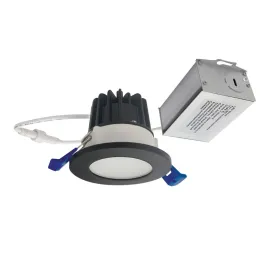 Nora Lighting 2" M2 Round LED Lensed Downlight - 400 Lumens - 6W - 3000K - 120V - Matte Black