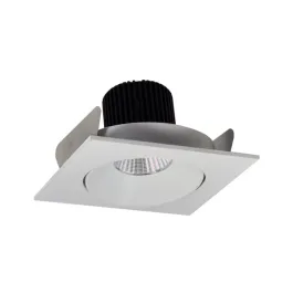 Nora Lighting 4" Iolite LED Downlight - Square Adjustable Cone - 1000 Lumens - 2700K - White