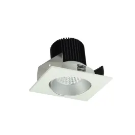 Nora Lighting 2" Iolite LED Downlight - Square Adjustable Cone - 800 Lumens - Comfort Dim - Haze / White