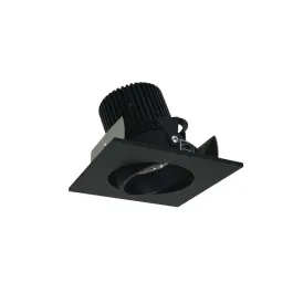 Nora Lighting 2" Iolite LED Downlight - Square Adjustable Cone - 800 Lumens - Comfort Dim - Black