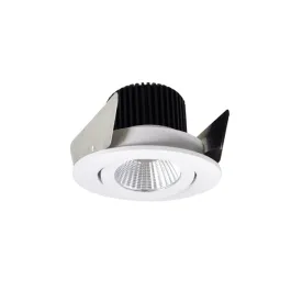 Nora Lighting 2" Iolite LED Downlight - Round Adjustable Gimbal - 1000 Lumens - 3000K - White