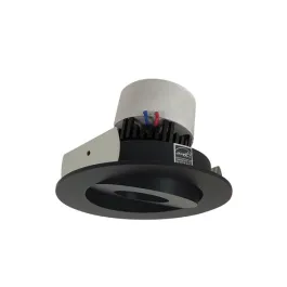 Nora Lighting 4" Pearl LED Retrofit Downlight - Round Gimbal - 800 Lumens - Dim to Warm - Black