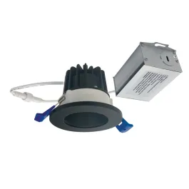 Nora Lighting 2" M2 Round LED Downlight - 400 Lumens - 6W - 2700K - 120V - Matte Black