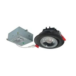 Nora Lighting 4" 12W M4 Gimbal LED Downlight - 3000K - 950 Lumens - 120V - Matte Black