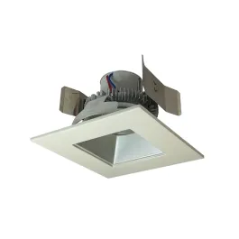 Nora Lighting 5" Cobalt Click Square LED Retrofit Downlight - Dim to Warm - Haze / White - 750 Lumens - 120V