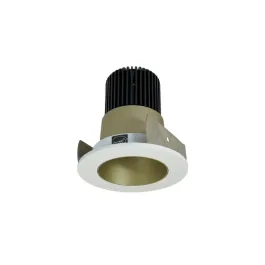 Nora Lighting 2" Iolite LED Downlight - Round Reflector - 800 Lumens - Comfort Dim - Champagne Haze / Matte Powder White