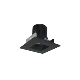 Nora Lighting 2" Iolite LED Downlight - Square Reflector with Square Aperture - 1000 Lumens - 2700K - Black