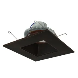 Nora Lighting 6" Cobalt Click Square LED Retrofit Downlight - Dim to Warm - Bronze - 750 Lumens - 120V