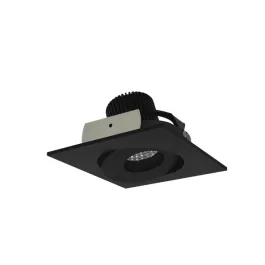 Nora Lighting 4" Iolite LED Downlight - Square Gimbal - 800 Lumens - Comfort Dim - Black