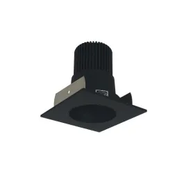 Nora Lighting 2" Iolite LED Downlight - Square Reflector with Round Aperture - 800 Lumens - Comfort Dim - Black