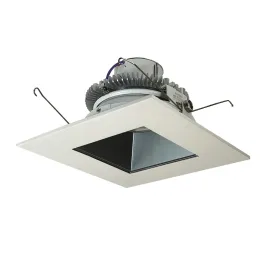 Nora Lighting 6" Cobalt Click Square LED Retrofit Downlight - Dim to Warm - Pewter / White - 750 Lumens - 120V