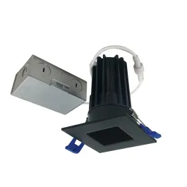 Nora Lighting 2" M2 Square LED Downlight - 850 Lumens - 10W - 3000K - 120V - Matte Black