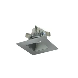 Nora Lighting 4" 12W Cobalt Square LED Retrofit Downlight - Dimmable - 2700K - 750 Lumens - 120V - Natural Metal