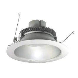 Nora Lighting 6" Cobalt Click Round LED Retrofit Downlight - Dim to Warm - Haze / Matte Powder White - 750 Lumens - 120V