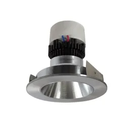 Nora Lighting 4" Pearl LED Retrofit Downlight - Round Deep Regressed - 900 Lumens - Dim to Warm - Natural Metal