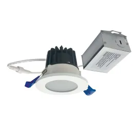 Nora Lighting 2" M2 Round LED Lensed Downlight - 400 Lumens - 6W - 2700K - 120V - Matte Powder White