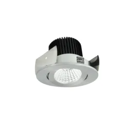 Nora Lighting 2" Iolite LED Downlight - Round Adjustable Gimbal - 1000 Lumens - 3000K - Natural Metal