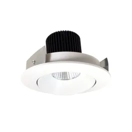 Nora Lighting 4" Iolite LED Downlight - Round Adjustable Cone - 1000 Lumens - 3000K - Matte Powder White