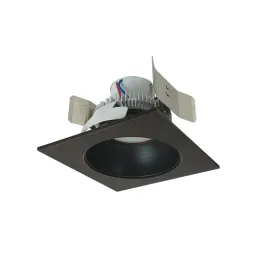Nora Lighting 5" Cobalt Click Square LED Retrofit Downlight - Round Aperture - Dim to Warm - Bronze - 750 Lumens - 120V