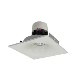 Nora Lighting 4" Pearl LED Retrofit Downlight - Square Bullnose - 950 Lumens - Dim to Warm - White