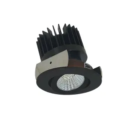 Nora Lighting 2" Iolite LED Downlight - Round Adjustable Gimbal - 1500 / 2000 / 2500 Lumens - 5000K - Bronze
