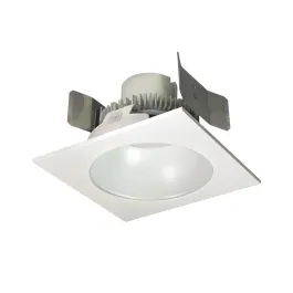 Nora Lighting 5" Cobalt Click Square LED Retrofit Downlight - Round Aperture - Dim to Warm - White - 750 Lumens - 120V