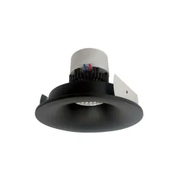 Nora Lighting 4" Pearl LED Retrofit Downlight - Round Bullnose - 800 Lumens - Dim to Warm - Black